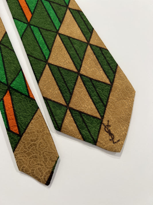 Cravatta vintage Yves Saint Laurent seta