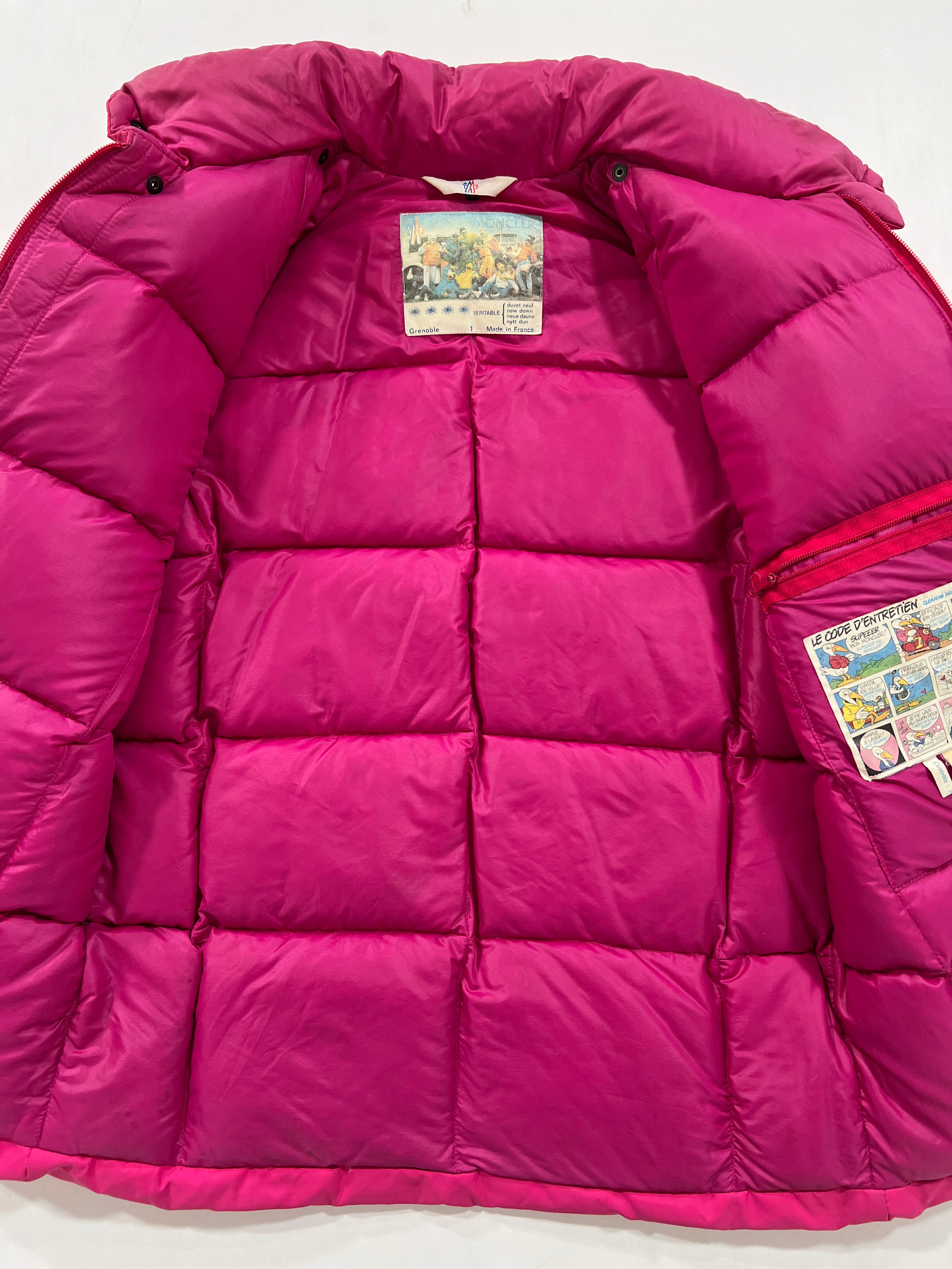 Giacca vintage Moncler rosa tg M