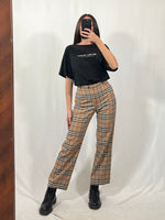 Carica l&#39;immagine nel visualizzatore di Gallery, Pantaloni vintage Burberry tartan tg S/M
