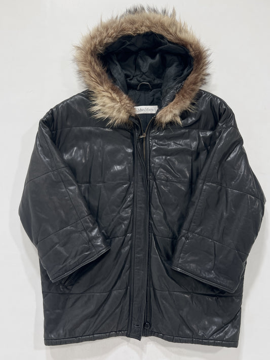 Giacca vintage Max Mara in pelle tg 42