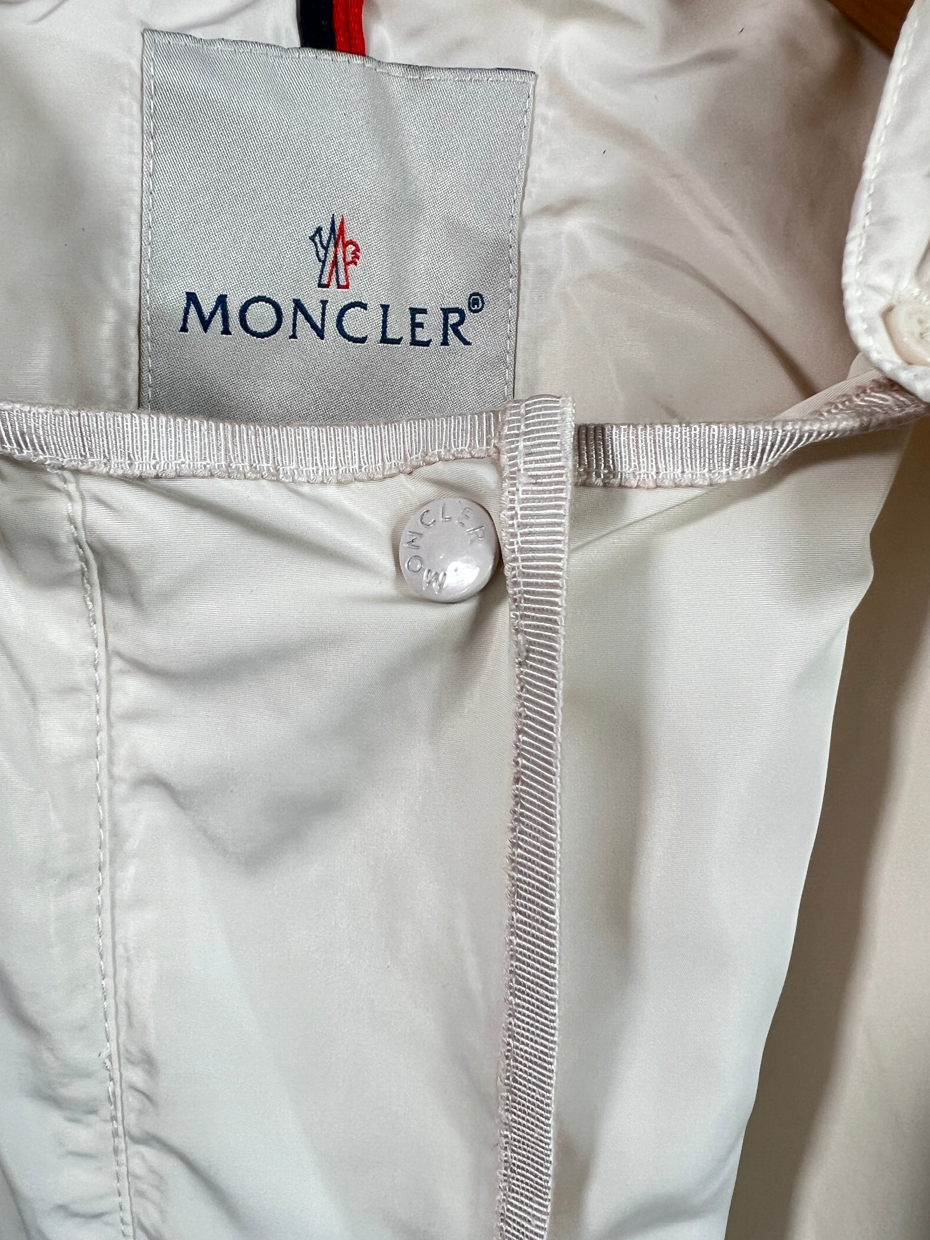 Giacca lunga vintage Moncler bianco tg M