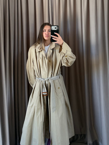 Trench vintage Burberry con cintura tg L