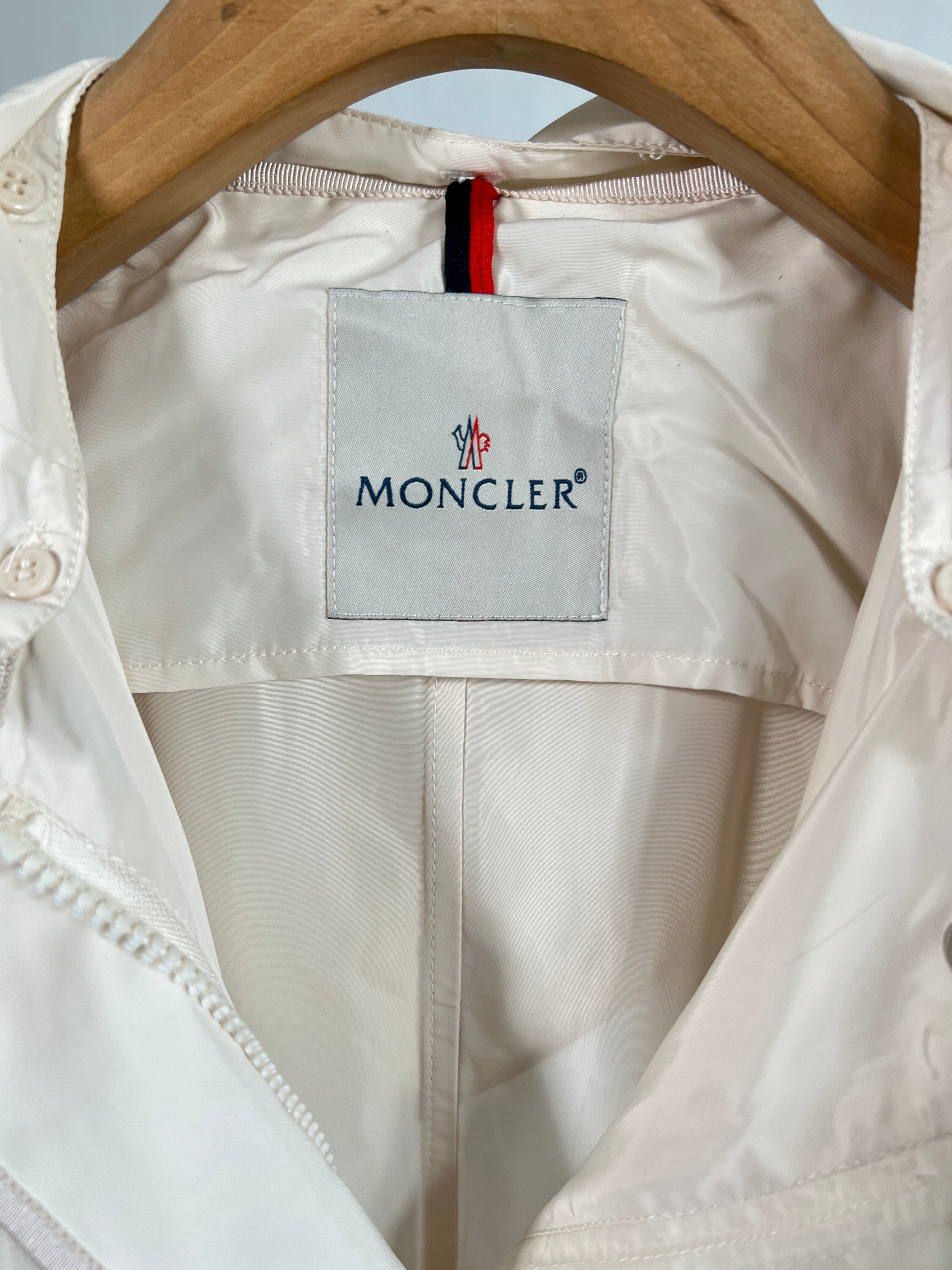 Giacca lunga vintage Moncler bianco tg M