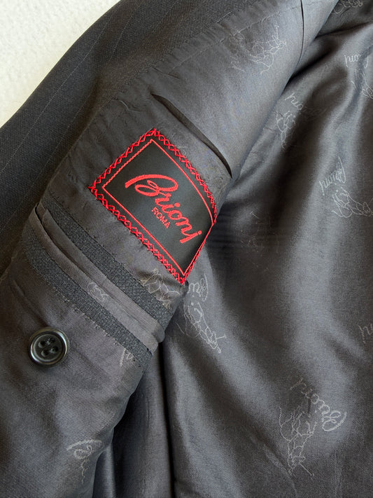 Abito vintage Brioni gessato in lana tg 50