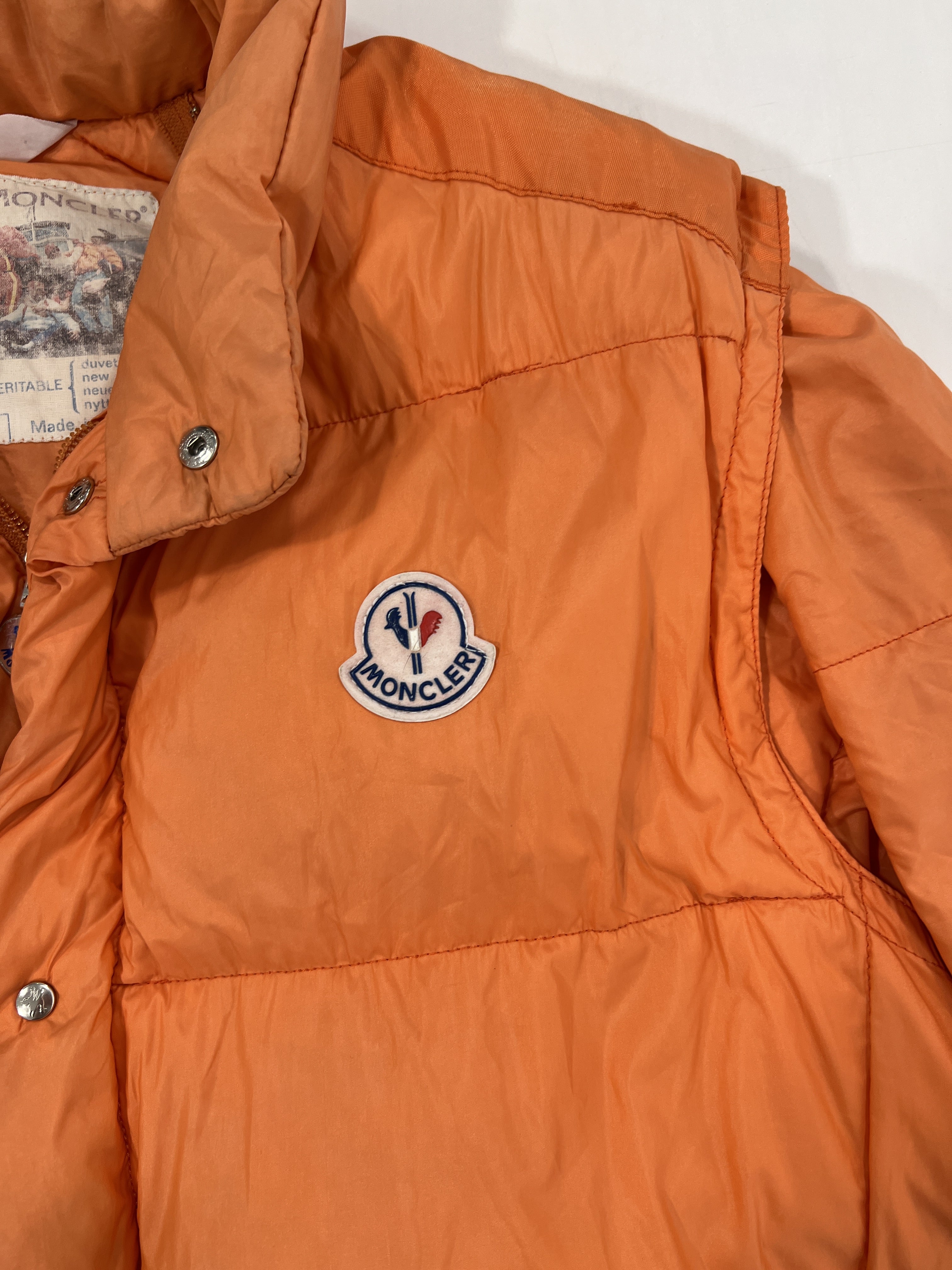 Giacca vintage Moncler Grenoble arancio tg L