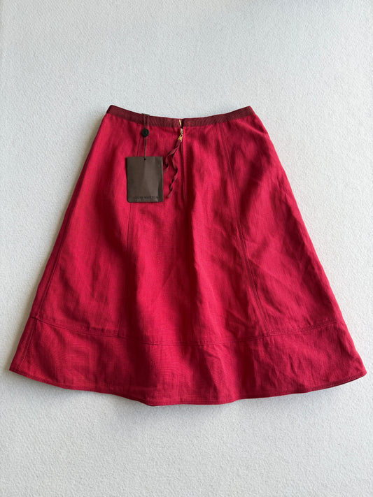 Gonna vintage Louis Vuitton lino/seta tg 40