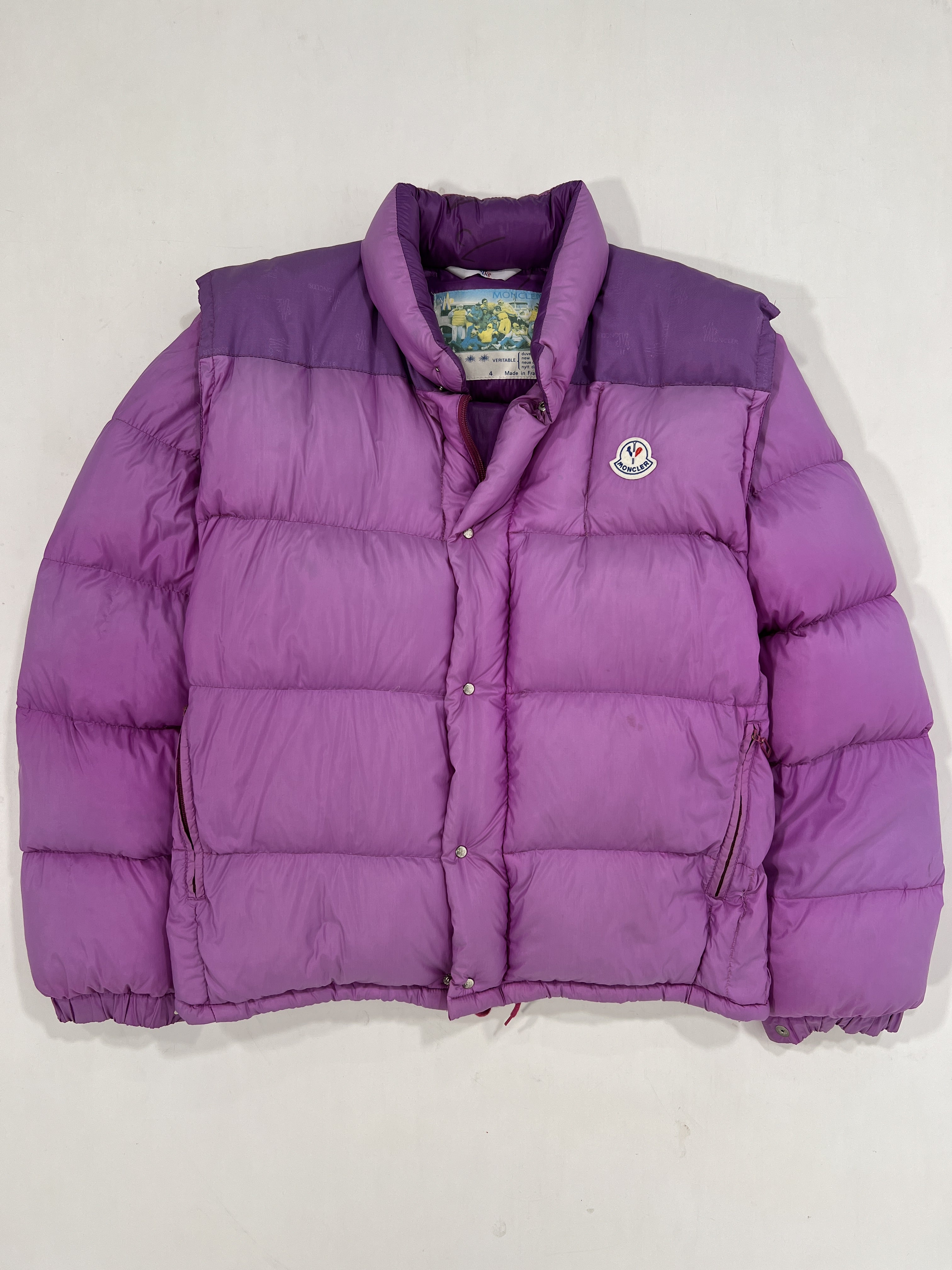 Giacca vintage Moncler Grenoble lilla tg L