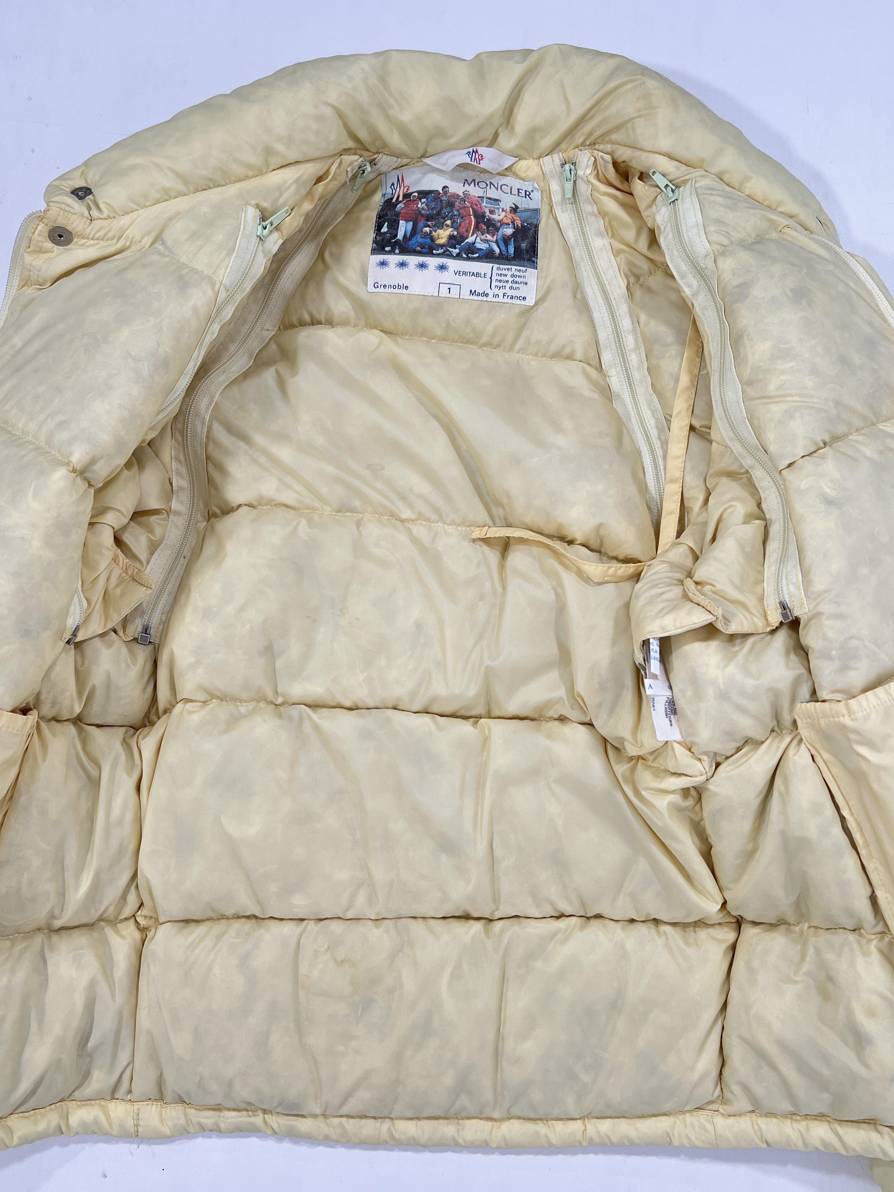 Giacca vintage Moncler Grenoble giallo tg S