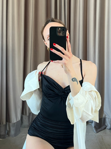 Costume vintage Christian Dior nero tg 44