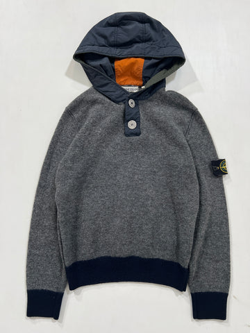 Felpa vintage Stone Island con cappuccio tg S