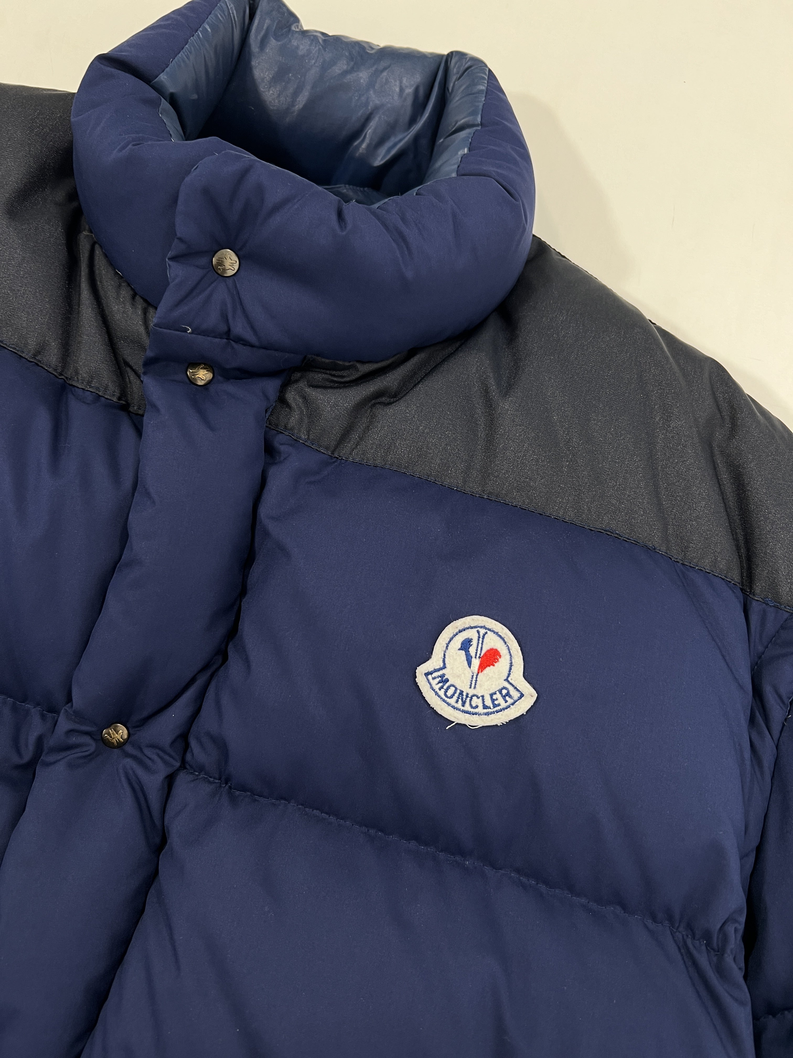 Giacca vintage Moncler Grenoble blu tg XXL