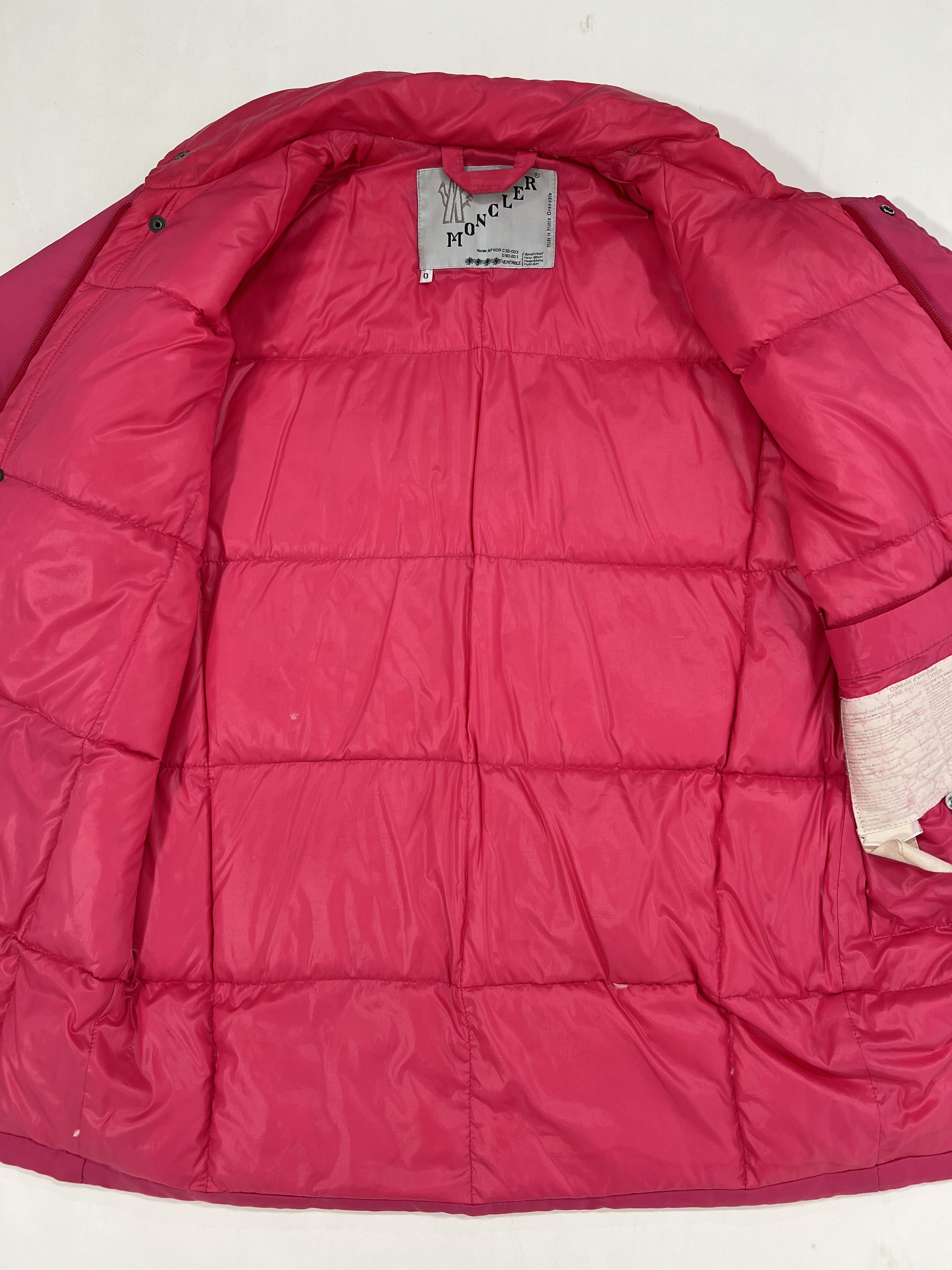 Giacca vintage Moncler Grenoble rosa tg S