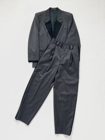 Abito vintage Versace grigio lana tg M