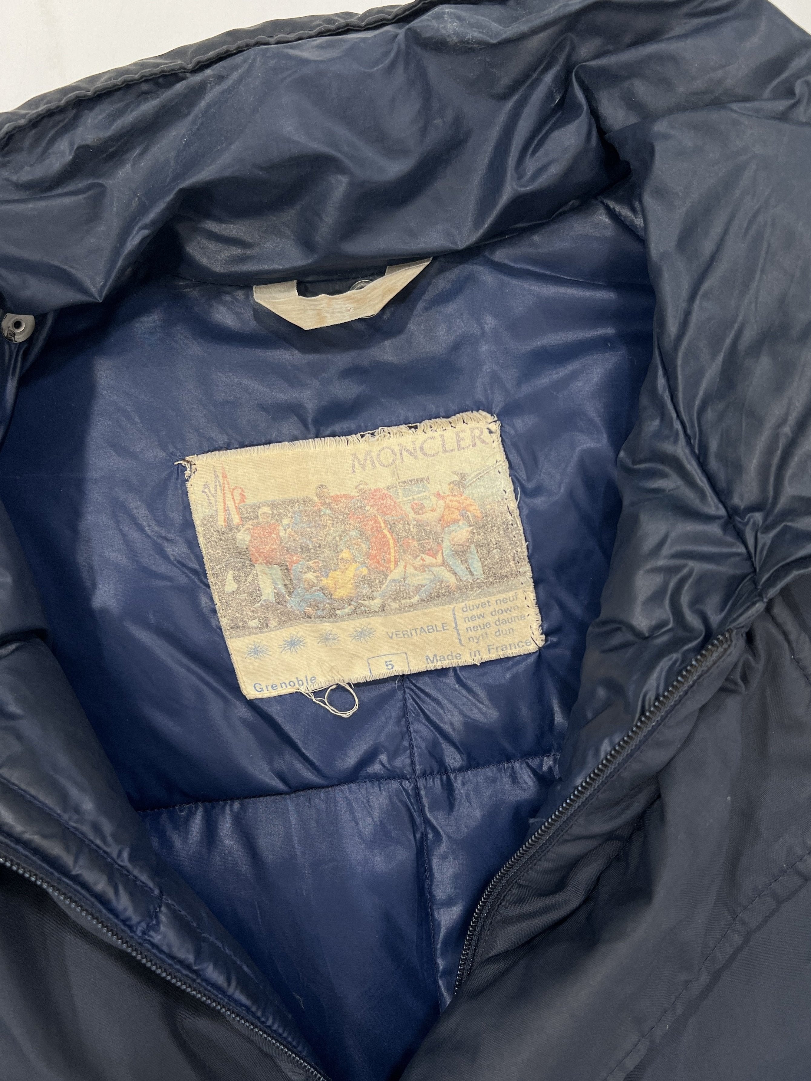 Giacca vintage Moncler Grenoble blu tg XL