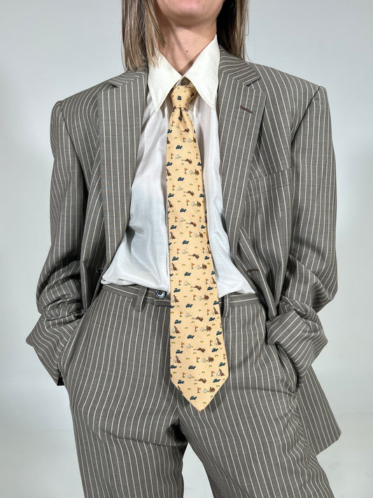 Cravatta vintage Hermes seta