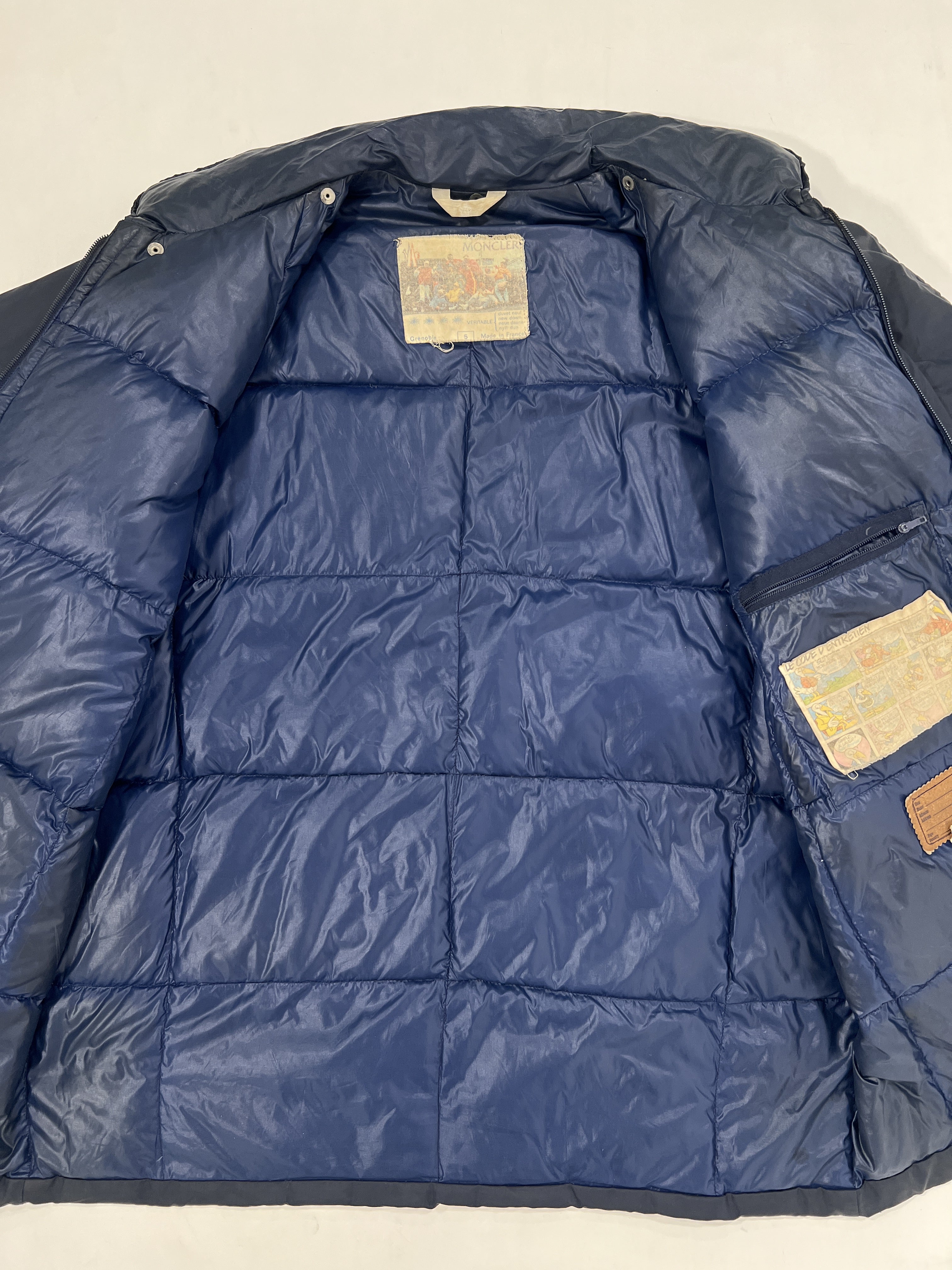 Giacca vintage Moncler Grenoble blu tg XL