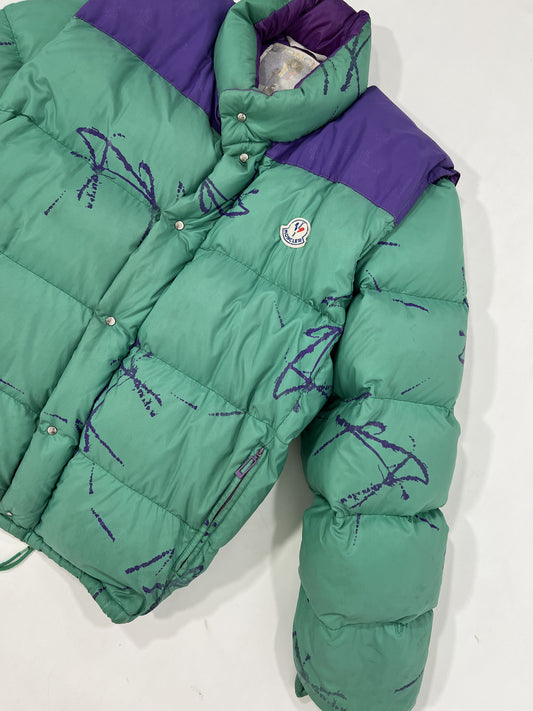 Giacca vintage Moncler Grenoble verde tg L