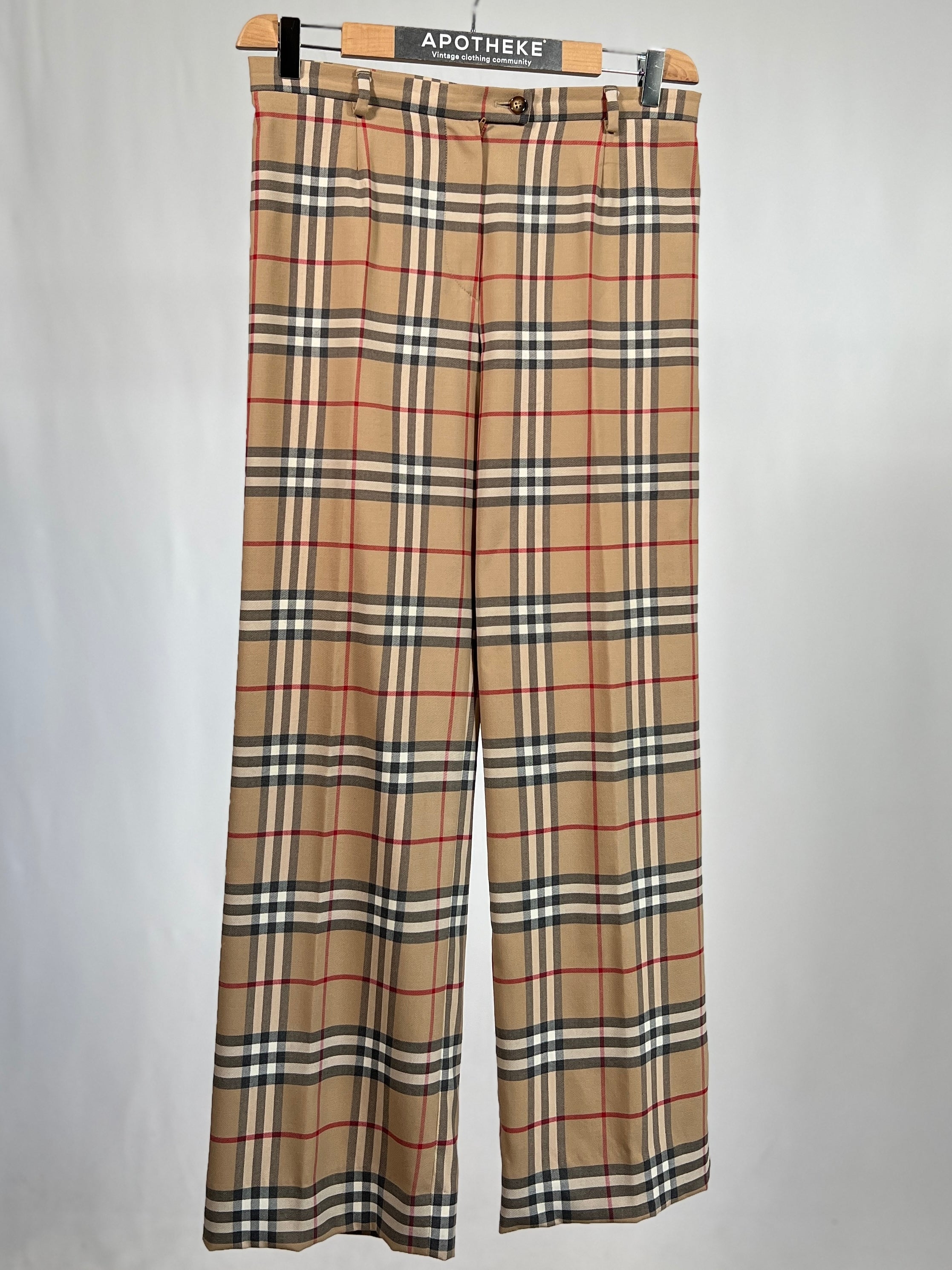 Pantaloni vintage Burberry tartan tg S/M