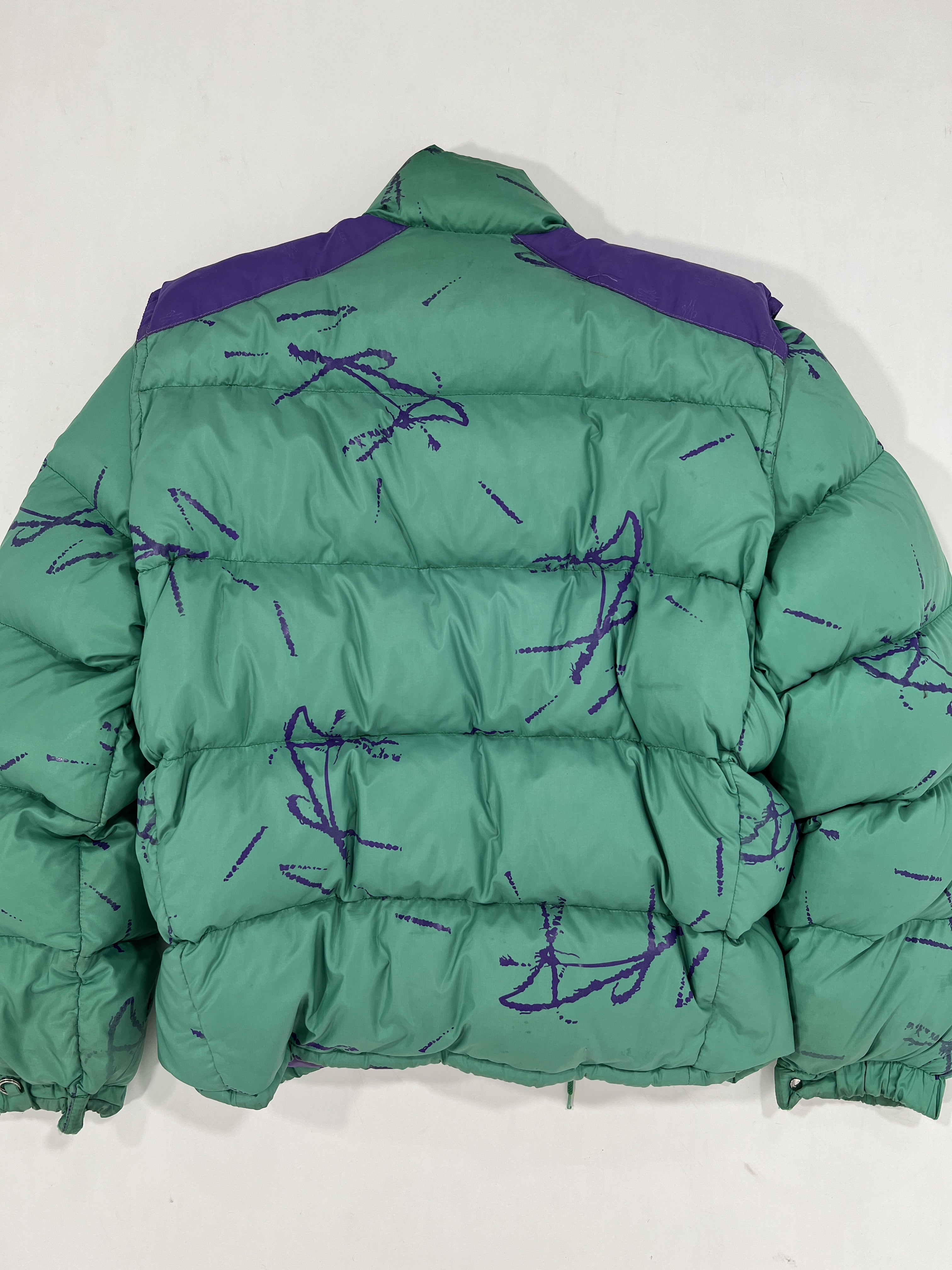 Giacca vintage Moncler Grenoble verde tg M/L