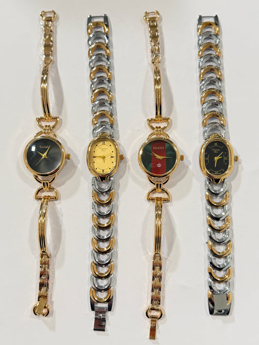 Orologio vintage Gucci verde/rosso