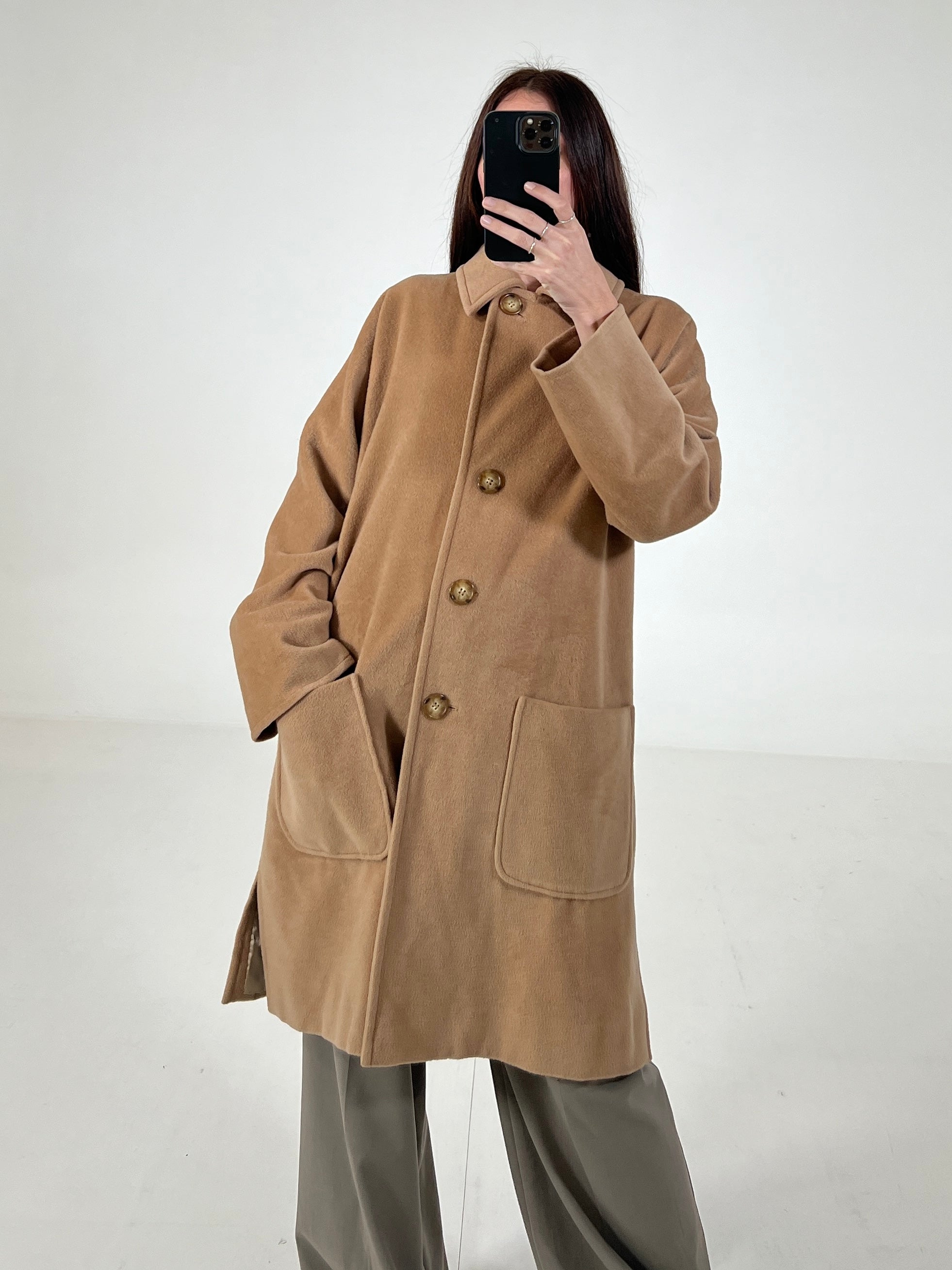 Cappotto vintage Max Mara cammello tg M