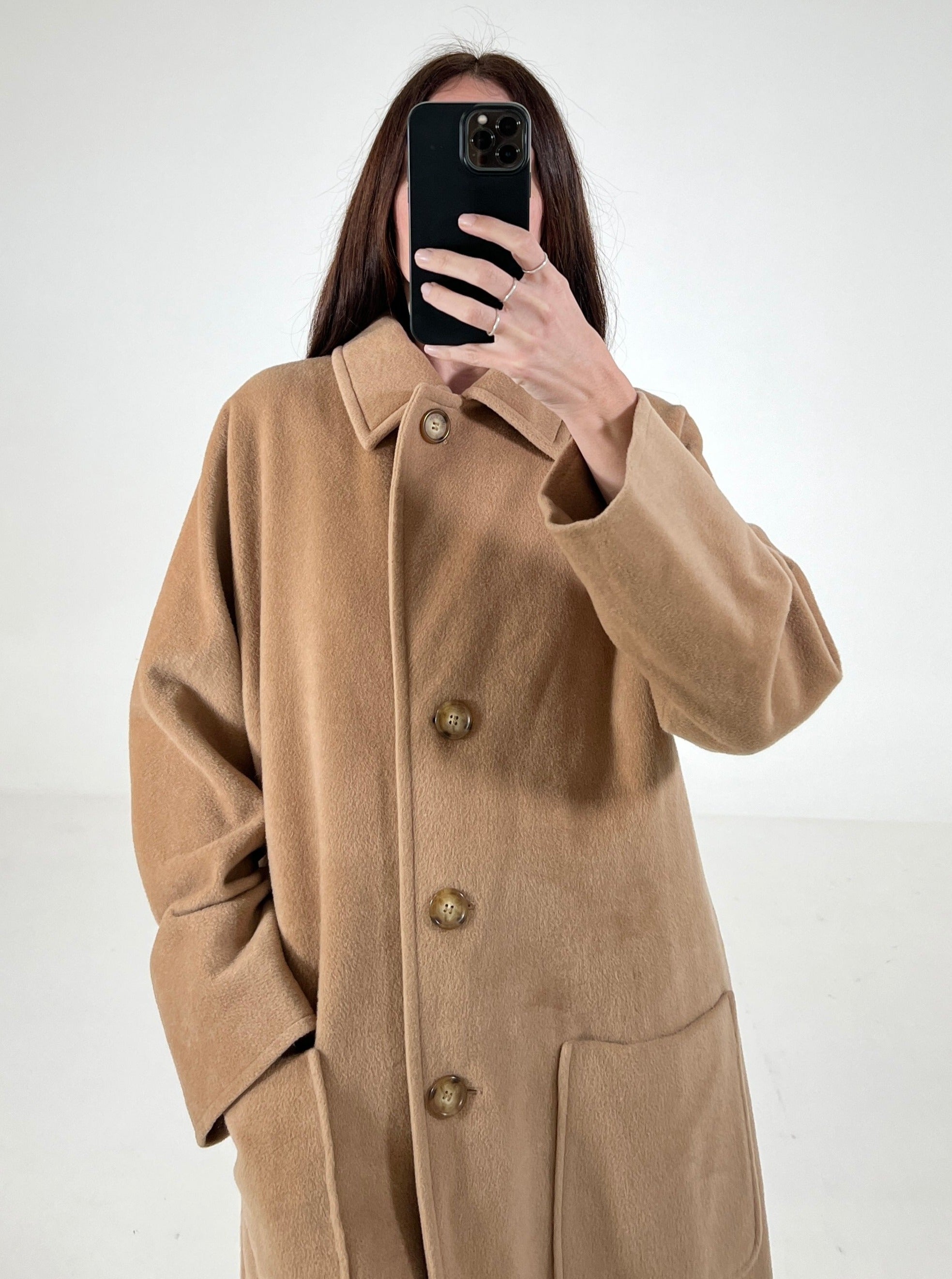 Cappotto vintage Max Mara cammello tg M