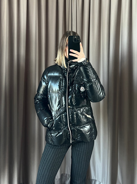Giacca piumino vintage Moncler nero tg M