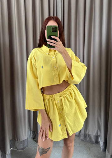 Coordinato vintage Ralph Lauren giallo tg U