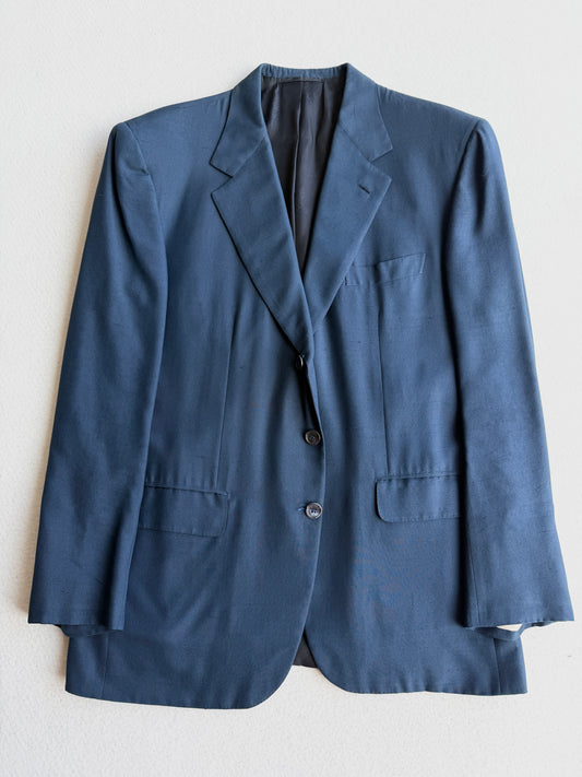 Blazer vintage Brioni blu seta tg L