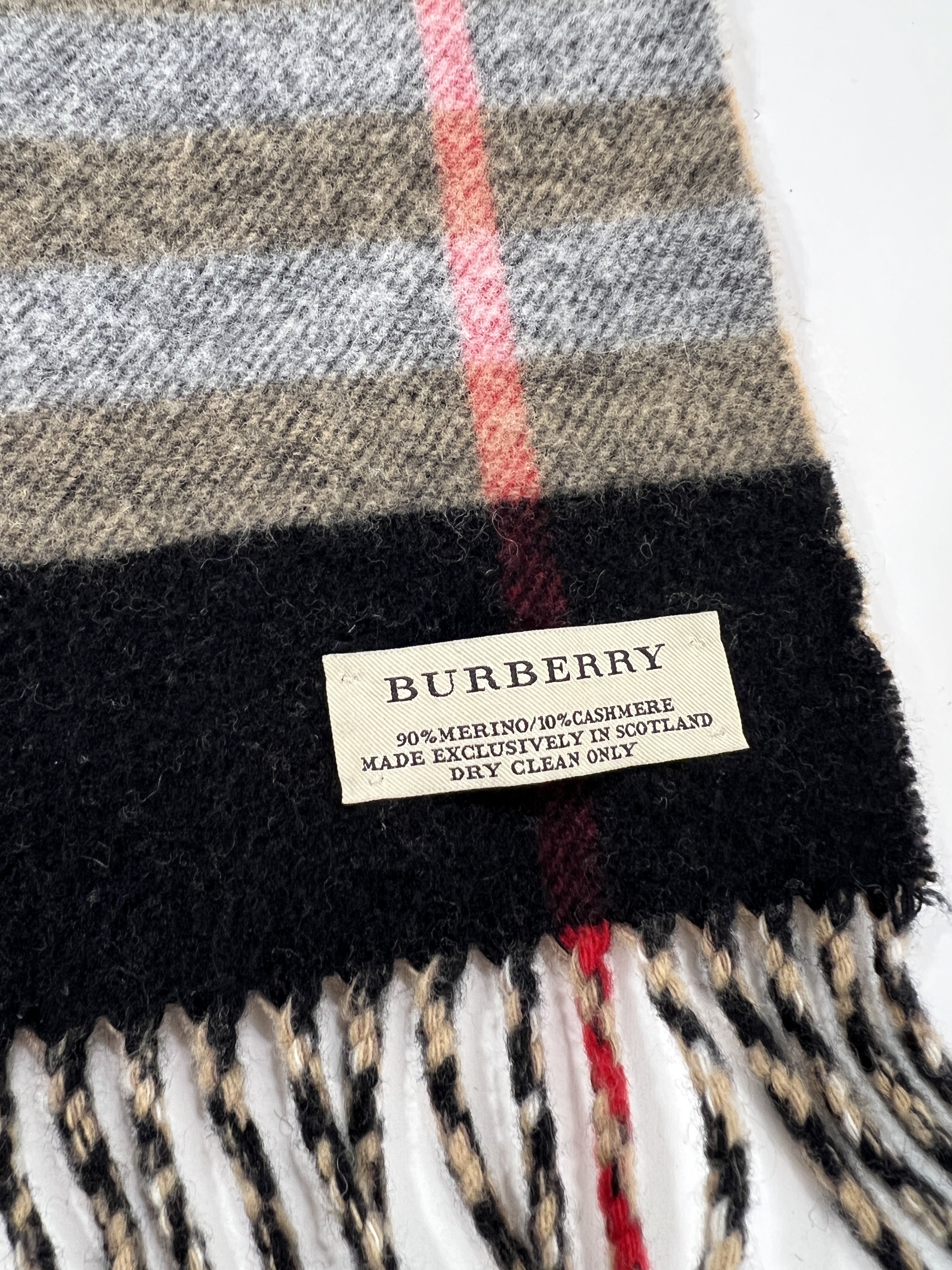 Sciarpa vintage Burberry cashmere/merino