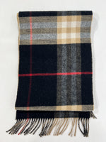 Carica l&#39;immagine nel visualizzatore di Gallery, Sciarpa vintage Burberry cashmere/merino
