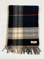 Carica l&#39;immagine nel visualizzatore di Gallery, Sciarpa vintage Burberry cashmere/merino
