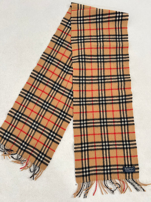 Sciarpa vintage Burberry tartan lana