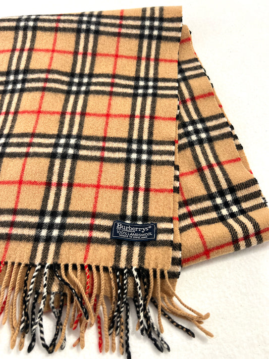 Sciarpa vintage Burberry tartan lana