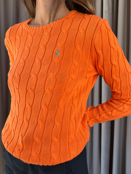 Maglia vintage Ralph Lauren cotone a treccia tg S/M