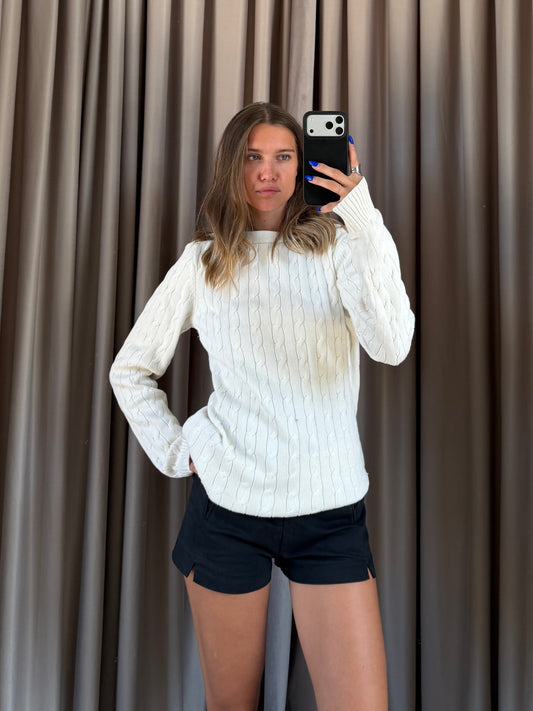 Maglia vintage Ralph Lauren cotone a treccia tg L