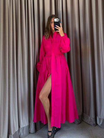 Vestito vintage Max Mara rosa con etichetta tg 38
