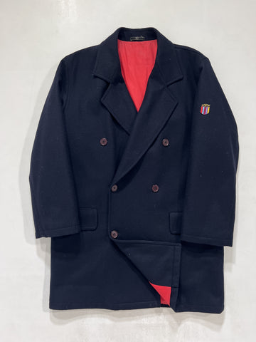 Cappotto vintage Valentino lana blu tg XL