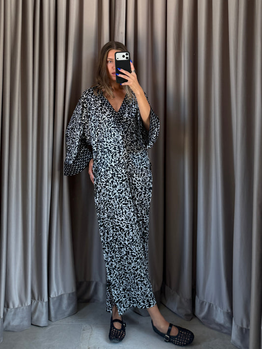Vestito / kimono vintage Fendi monogram lungo tg M