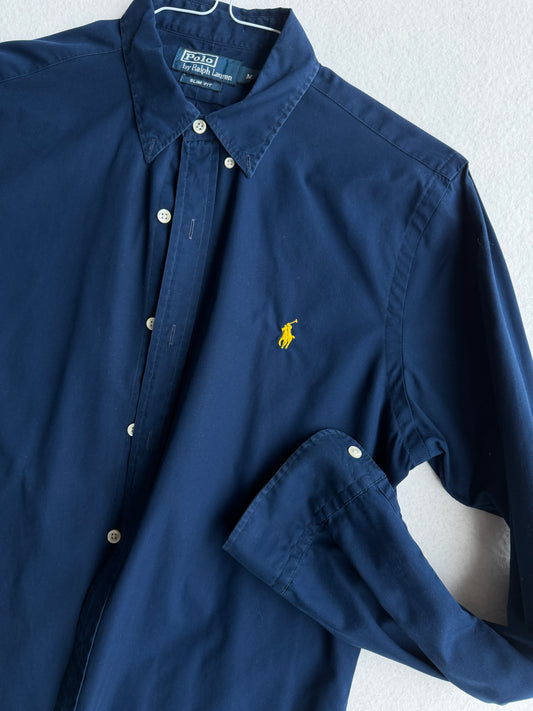 Camicia vintage Ralph Lauren blu tg M