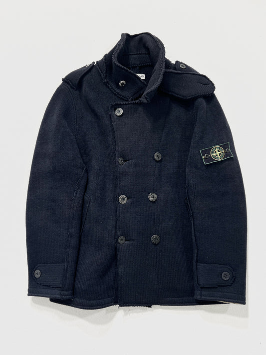 Cappotto vintage Stone Island blu lana tg L