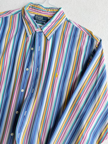 Camicia vintage Ralph Lauren righe tg XL