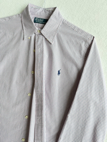 Camicia vintage Ralph Lauren quadri rosa tg S