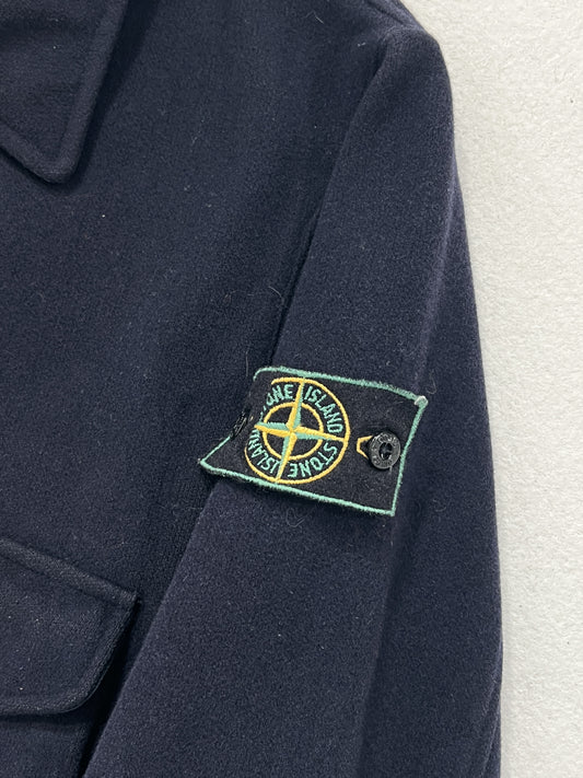 Cappotto vintage Stone Island blu lana tg XL