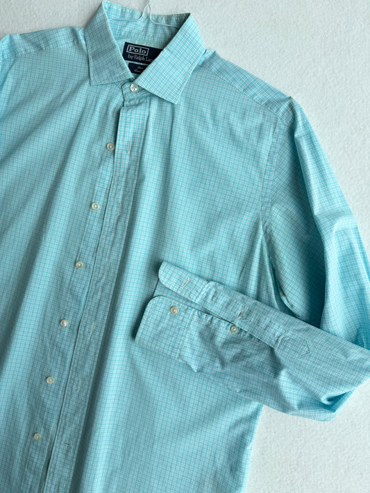 Camicia vintage Ralph Lauren celeste tg L