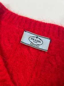 Maglia vintage Prada alpaca a treccia tg S/M