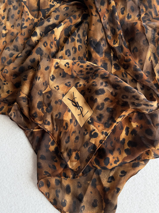 Foulard vintage Yves Saint Laurent in seta