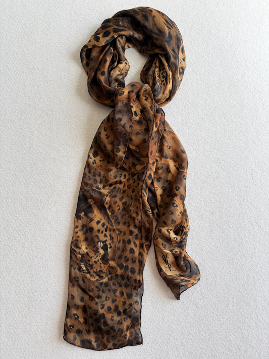 Foulard vintage Yves Saint Laurent in seta