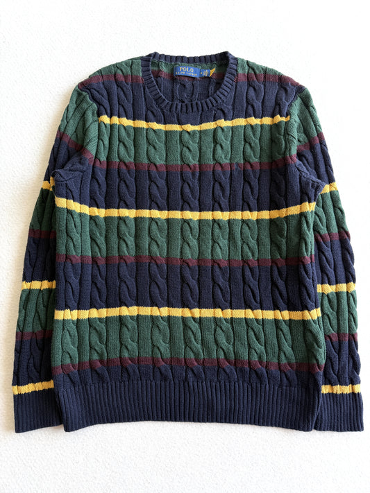 Maglia vintage Ralph Lauren cotone a treccia tg