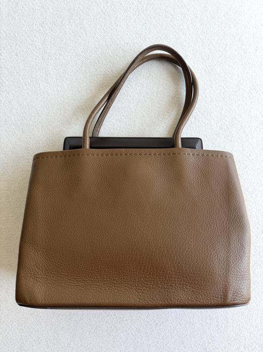 Borsa vintage Max Mara pelle marrone